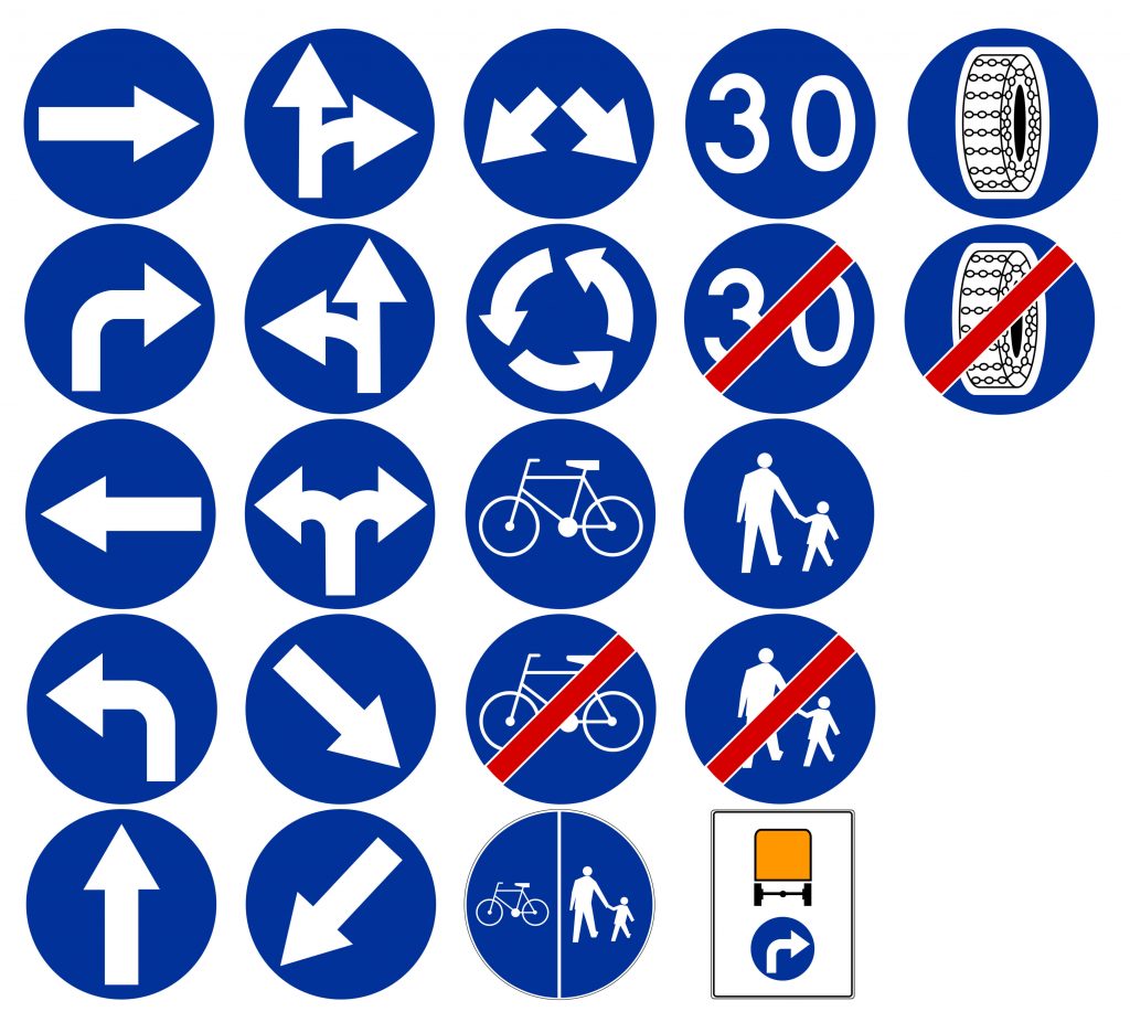 Znaki drogowe nakazu 