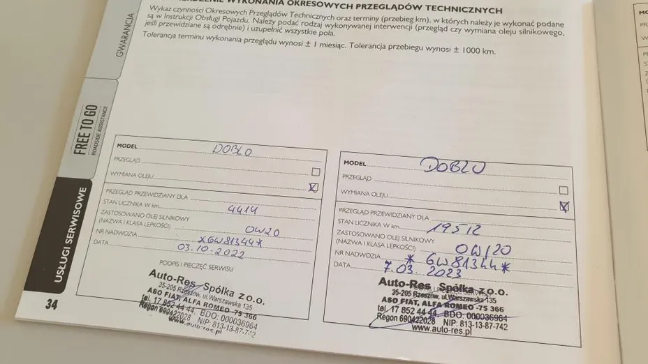 FIAT Doblo Cargo/Van Doblo 1.6 MJ