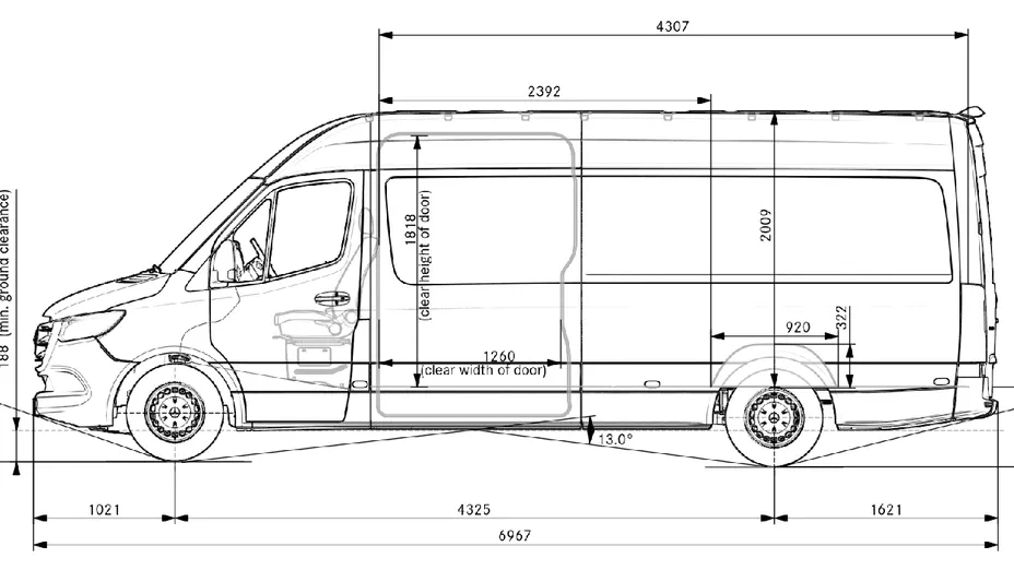MERCEDES-BENZ Sprinter Sprinter 317 CDI Long PRO 9G-Tronic 907.635 14m3 Nowy