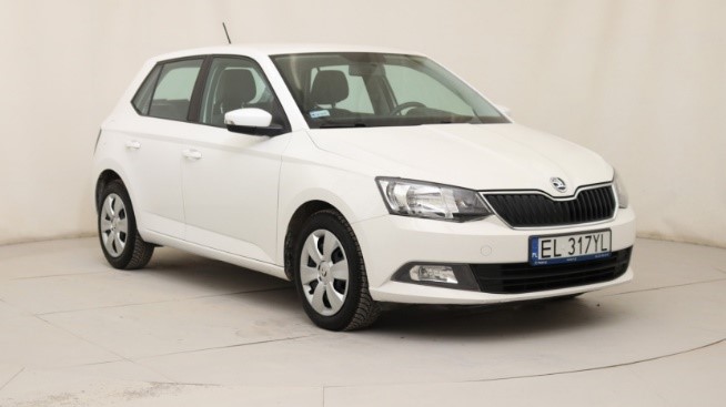 biała skoda fabia 1.2